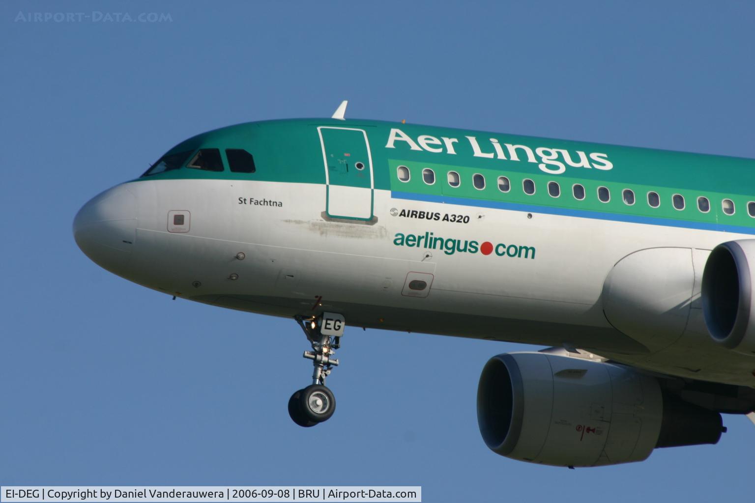EI-DEG, 2004 Airbus A320-214 C/N 2272, St Fachtna is short to land on rwy 25L
