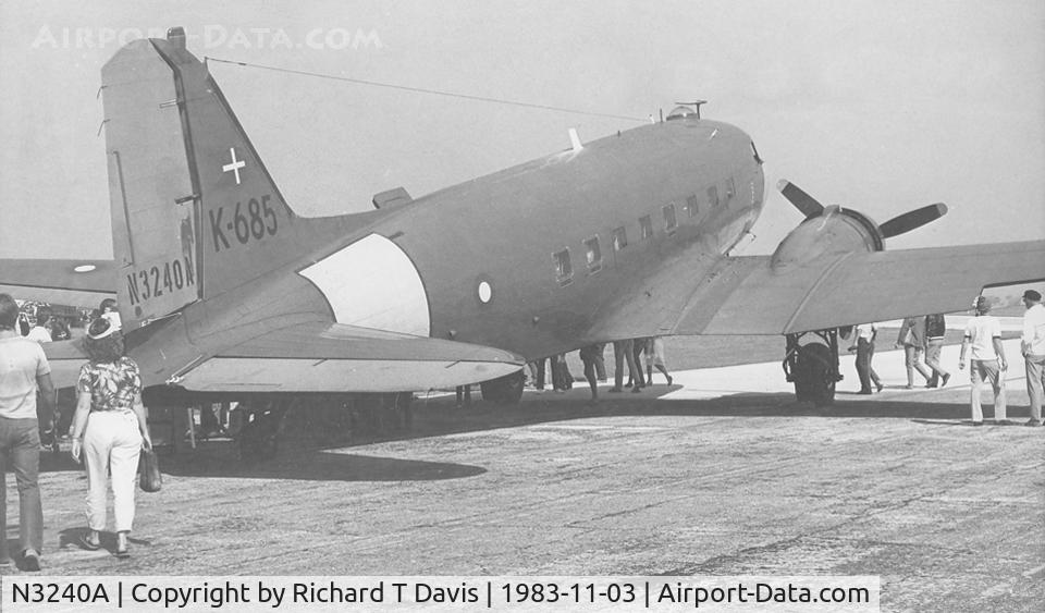 N3240A, Douglas C-47A Skytrain C/N 19291, Douglas C-47A at Patrick AFB Fla.