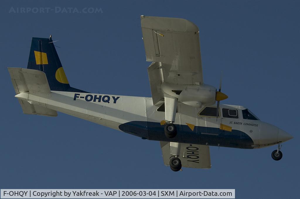 F-OHQY, 1991 Pilatus Britten-Norman BN-2A-20 Islander C/N 2251, St. Barth Commuter BN2 Islander