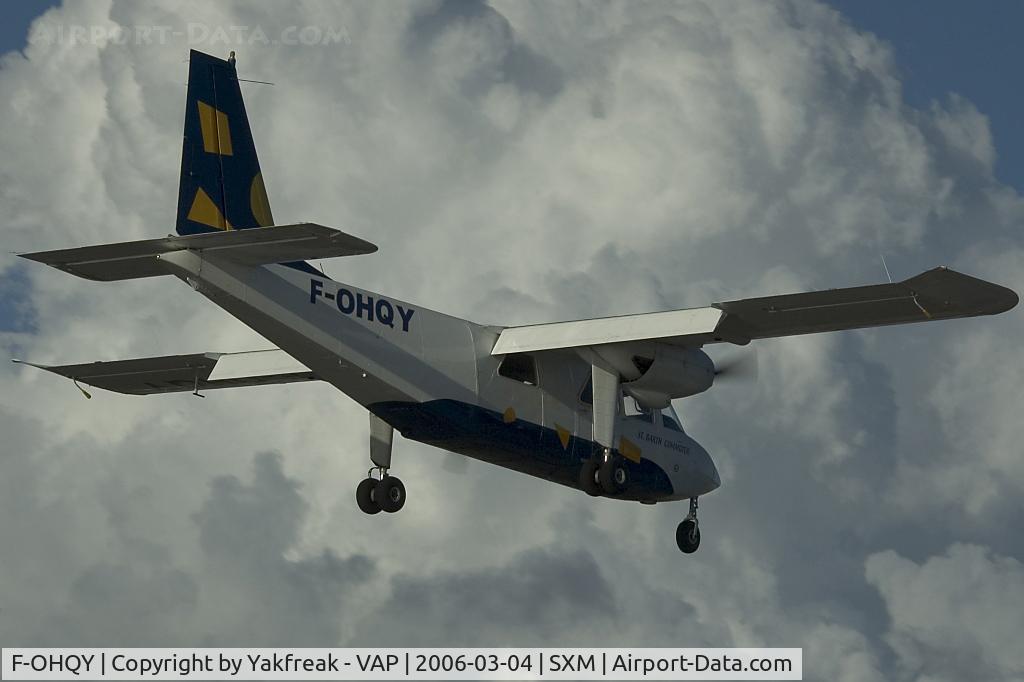 F-OHQY, 1991 Pilatus Britten-Norman BN-2A-20 Islander C/N 2251, St. Barth Commuter BN2 Islander