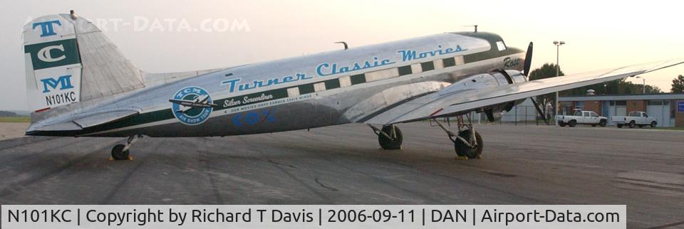 N101KC, 1943 Douglas DC-3C C/N 11639, 1943 Douglas DC3C in Danville Va.with Turner Classic Movie mearkings.