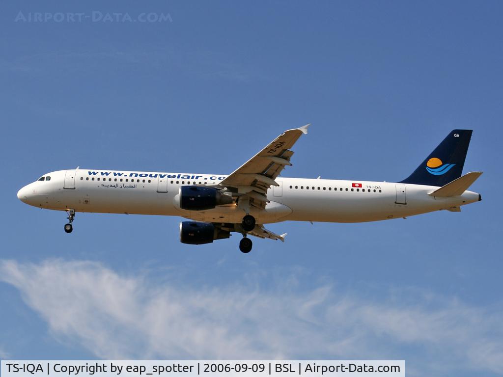 TS-IQA, 1999 Airbus A321-211 C/N 970, inbound from Djerba
