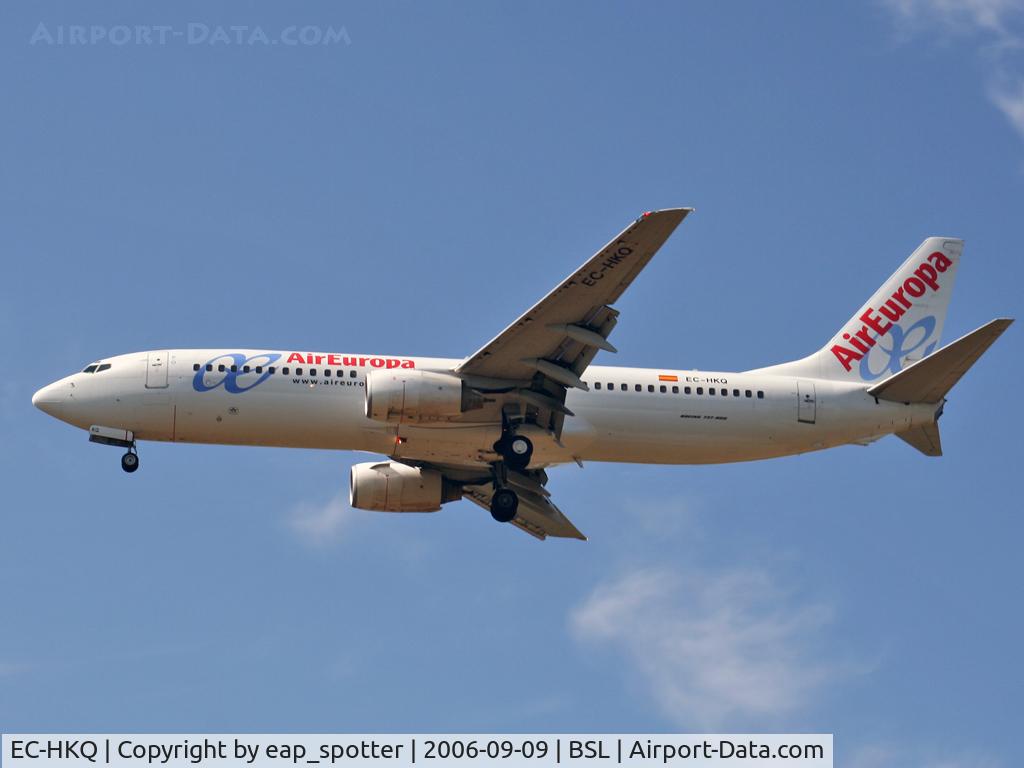EC-HKQ, 2000 Boeing 737-85P C/N 28388, inbound from Las Palmas via Stuttgart