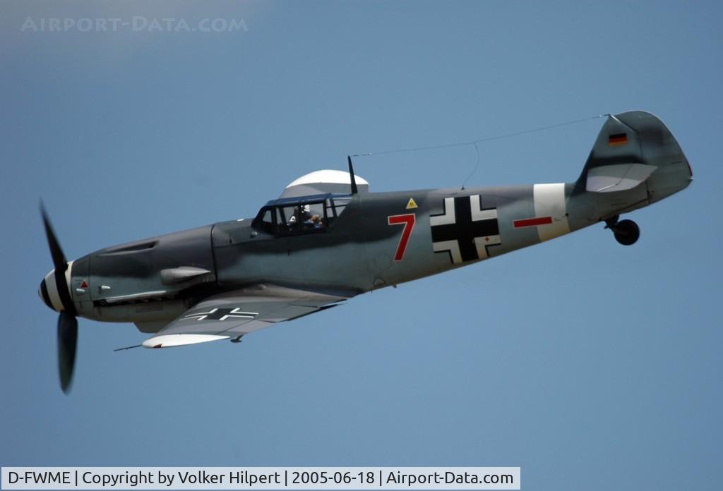 D-FWME, Messerschmitt Bf-109G-4 C/N 0139, Messerschmitt Me-109 the Red 7; This airplane crashed one month later!!!