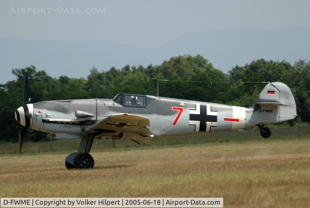 D-FWME, Messerschmitt Bf-109G-4 C/N 0139, Messerschmitt Me-109 At the Haguenau airshow