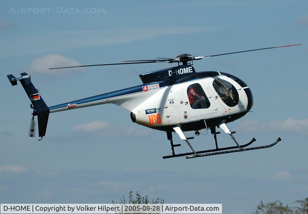 D-HOME, Hughes 500D (369D) C/N 129-0628, Hahn Helicopters at Pirmasens/Germany