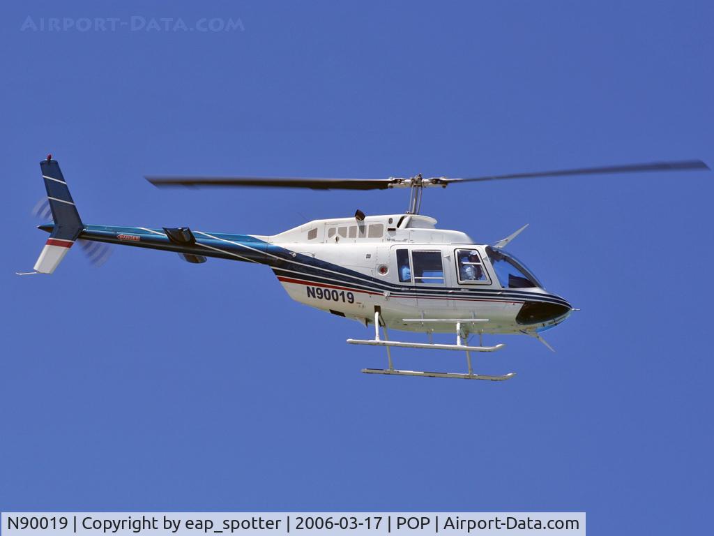 N90019, 2000 Bell 206B JetRanger C/N 4538, off heliport near playa dorada hotel complex