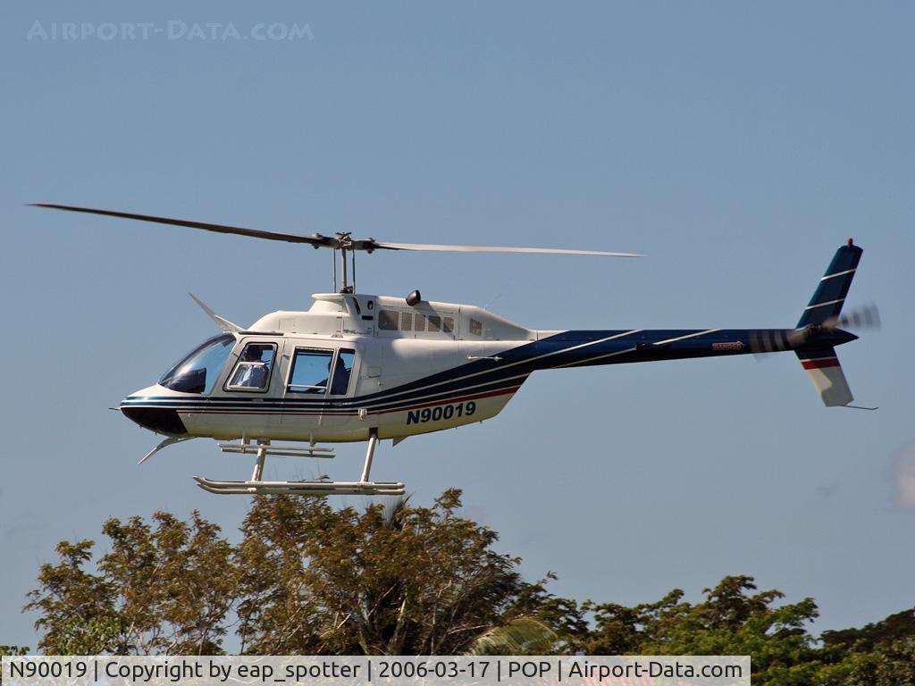 N90019, 2000 Bell 206B JetRanger C/N 4538, off heliport near playa dorada hotel complex