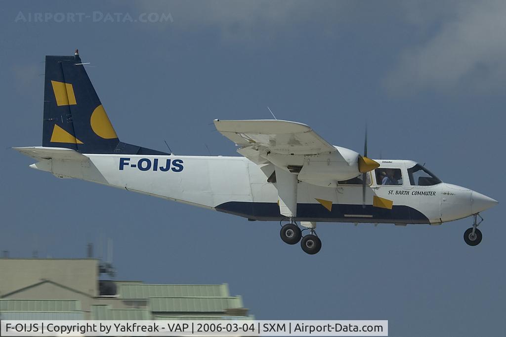 F-OIJS, 1995 Pilatus Britten-Norman BN-2B-20 Islander C/N 2294, St. Barth Commuter BN2 Islander