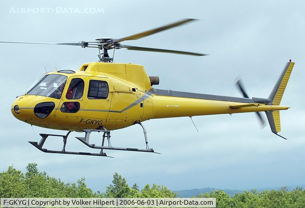 F-GKYG, Aerospatiale AS-350BA Ecureuil C/N 1536, at the La Ferté-Alais Airshow 2006