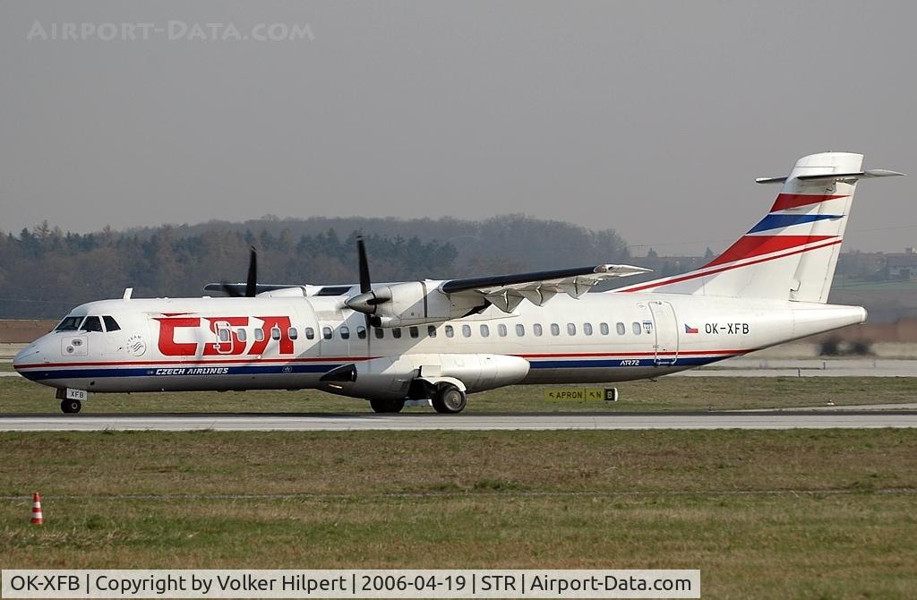 OK-XFB, 1992 ATR 72-202 C/N 297, leaving str