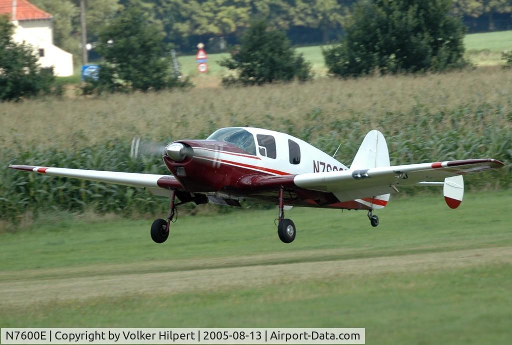 N7600E, 1958 Bellanca 14-19-2 Cruisair Senior C/N 4102, Bellanca Cruisemaster