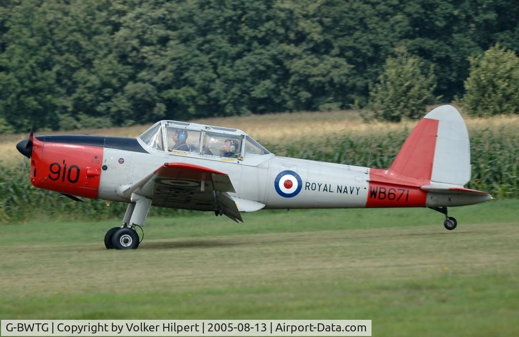 G-BWTG, 1950 De Havilland DHC-1 Chipmunk T.10 C/N C1/0119, De Havilland of Canada DHC-1 Chipmunk