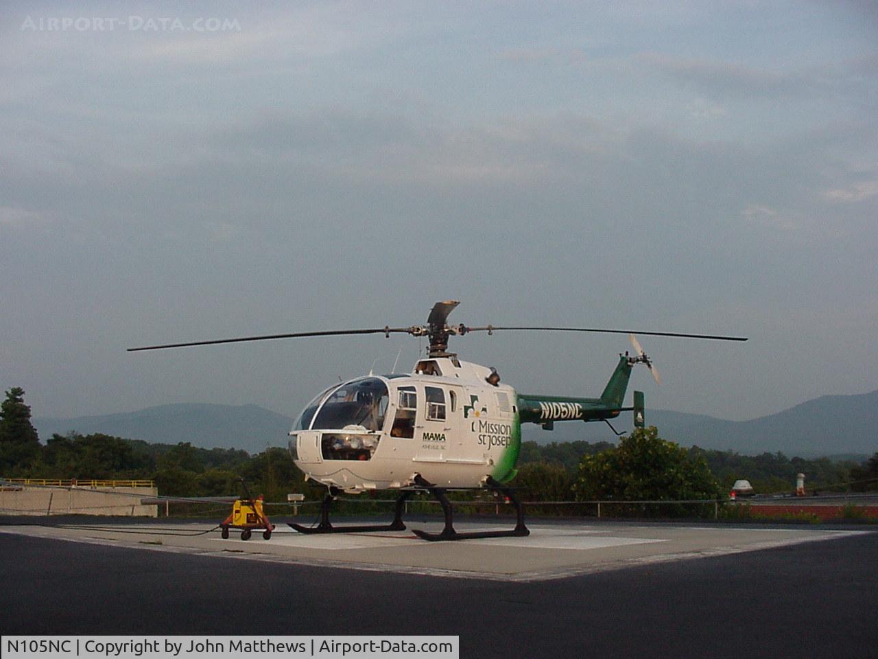 N105NC, 1988 MBB Bo-105CBS C/N S.790, waiting