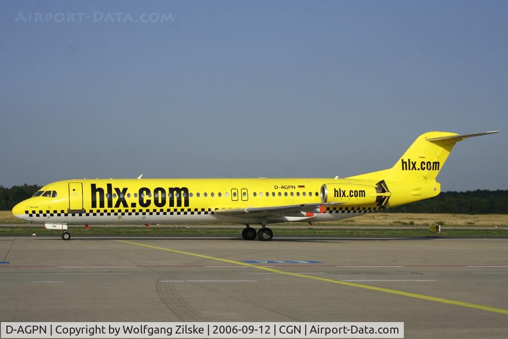 D-AGPN, 1991 Fokker 100 (F-28-0100) C/N 11333, visitor