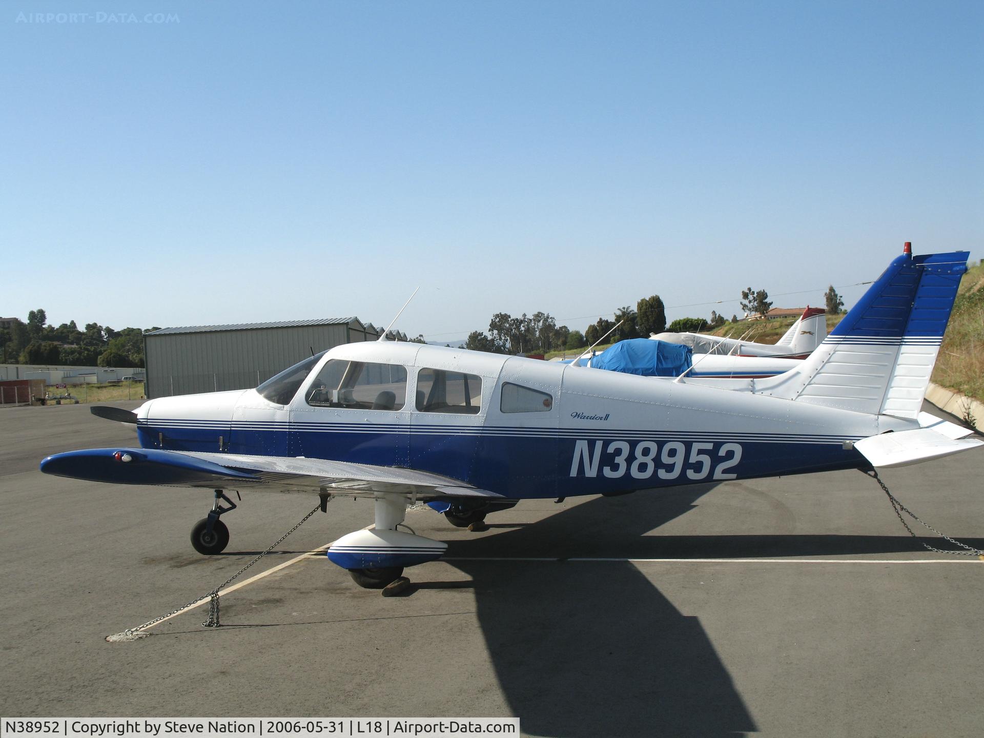N38952, 1977 Piper PA-28-161 C/N 28-7716297, 1977 Piper PA-28-161 @ Fallbrook Community Airpark Airport (!), CA