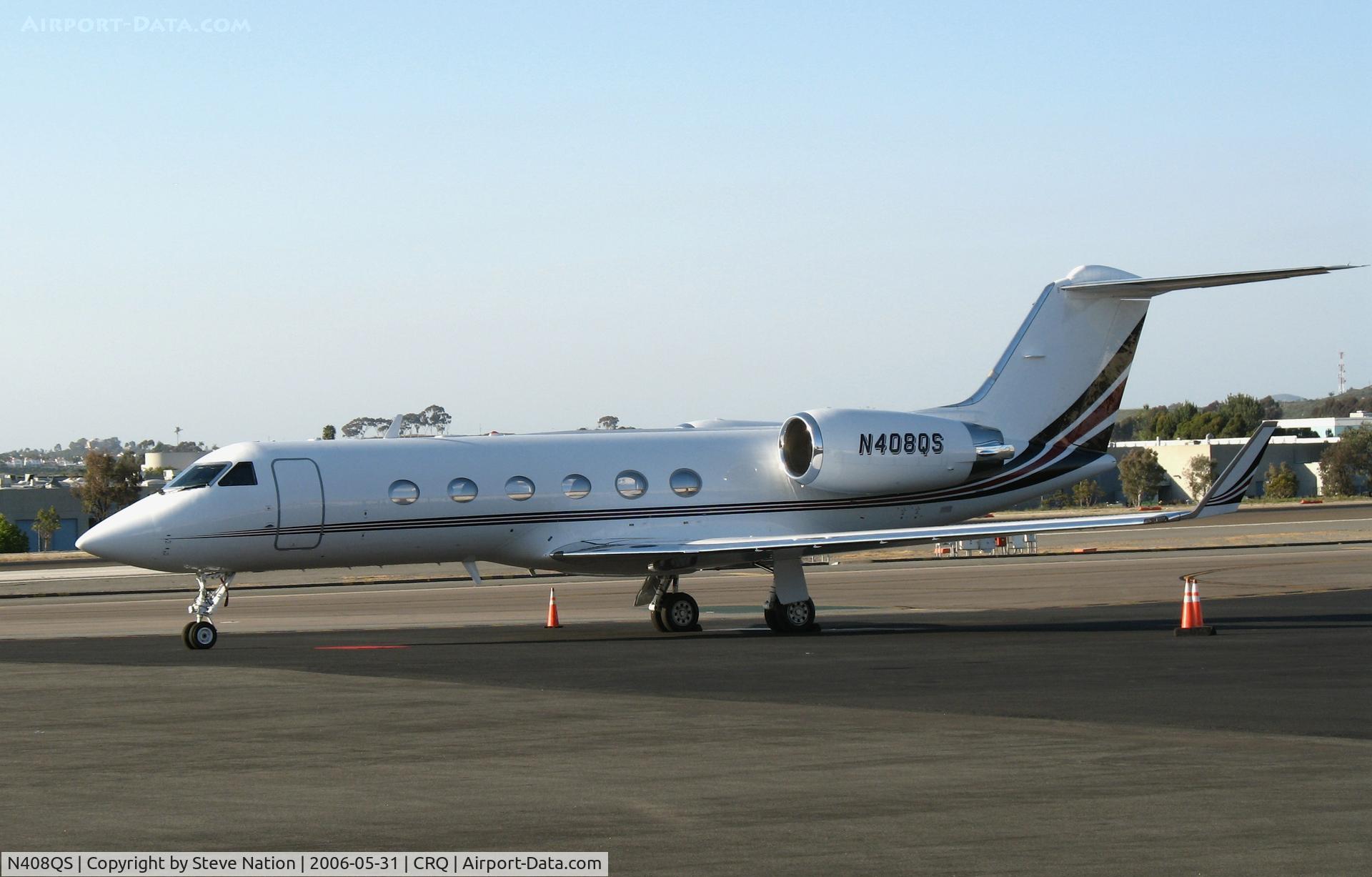 N408QS, 1997 Gulfstream Aerospace G-IV C/N 1308, Netjets 1997 Gulftream Aerospace Gulfstream G-IV @ McClellan-Palomar Airport, CA