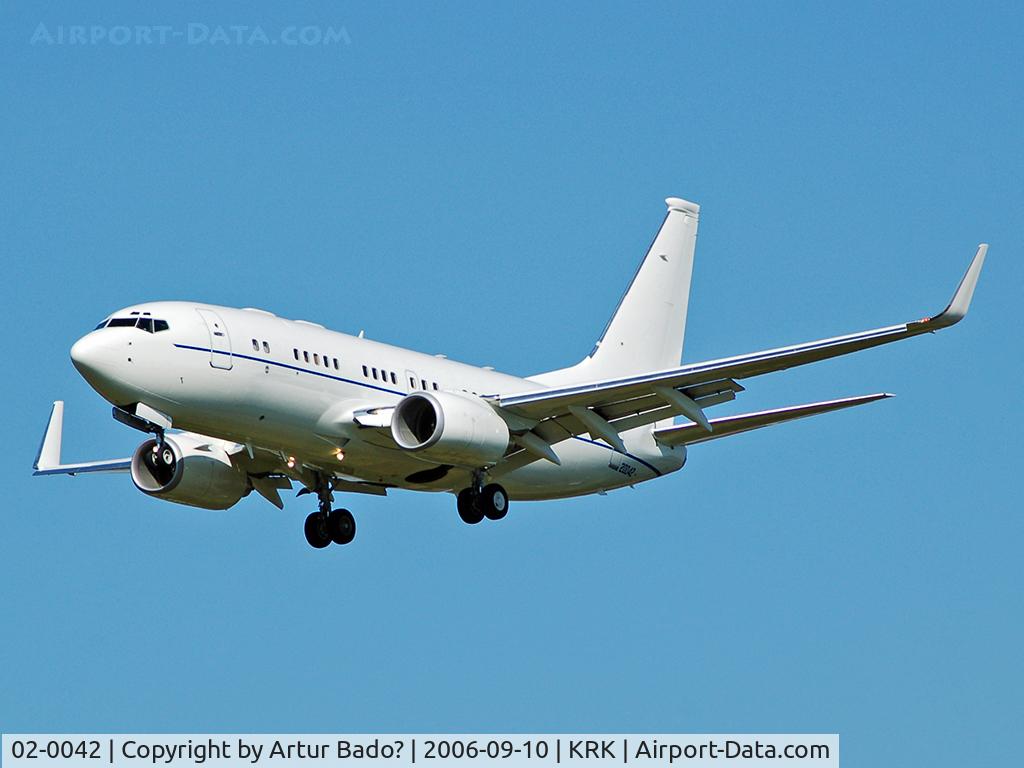 02-0042, 2003 Boeing C-40B (737-7FD BBJ) C/N 33500, Columbia Air Force