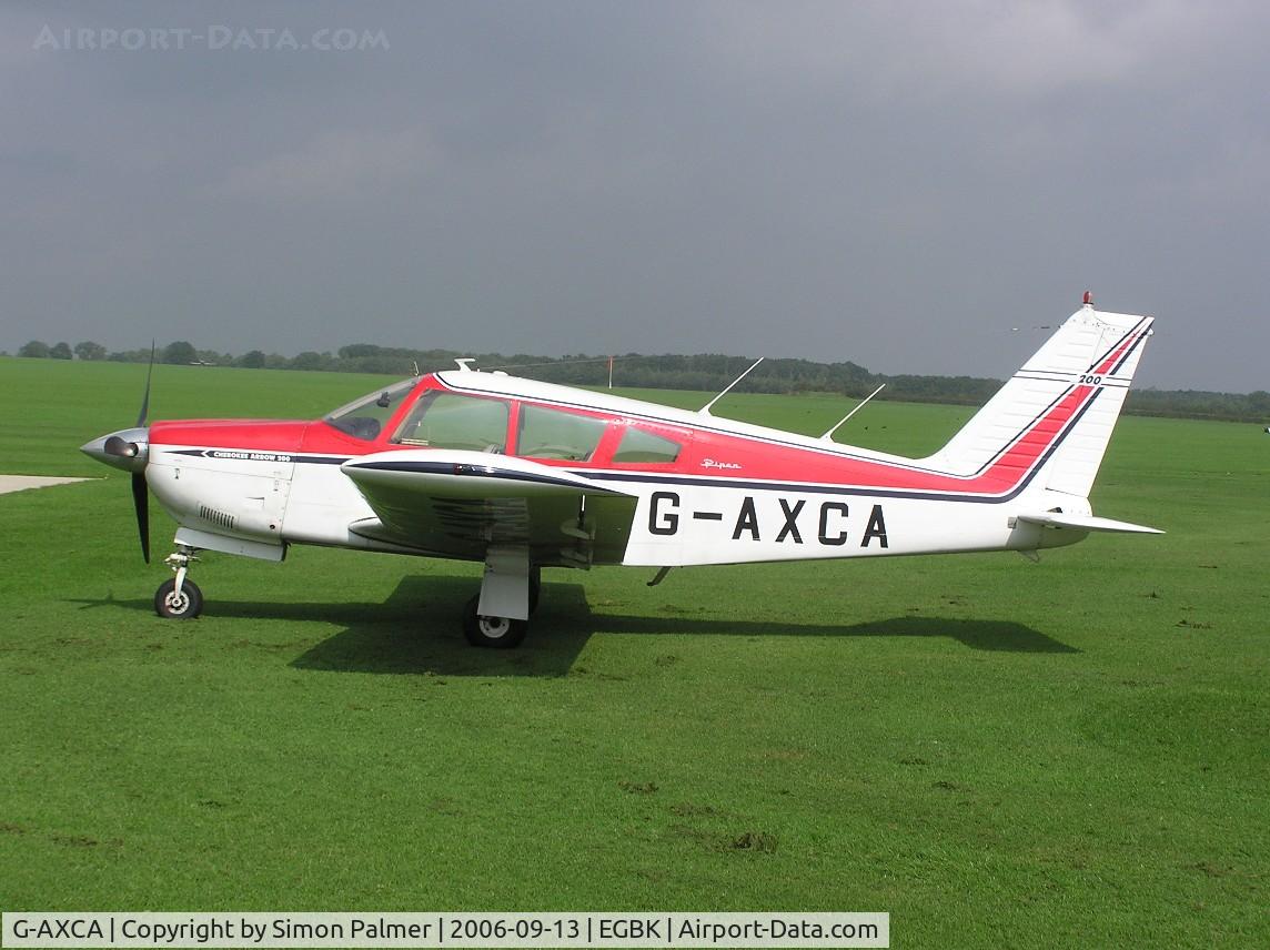 G-AXCA, 1969 Piper PA-28R-200 Cherokee Arrow C/N 28R-35053, PA28R-200 Cherokee Arrow visiting Sywell