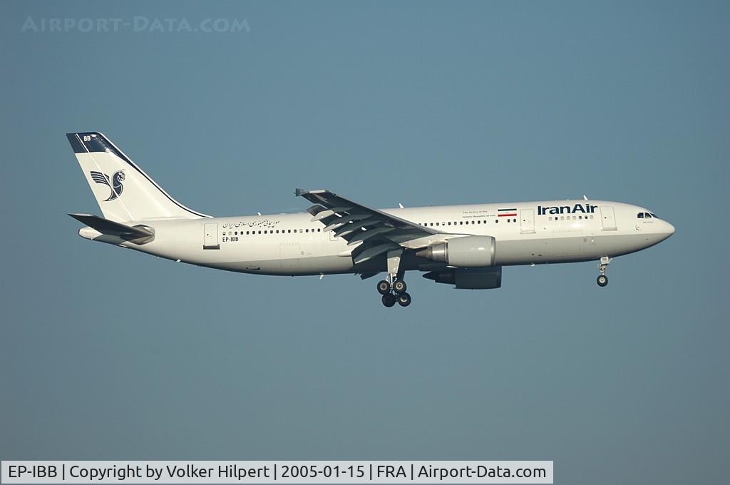 EP-IBB, 1994 Airbus A300B4-605R C/N 727, on final at fra