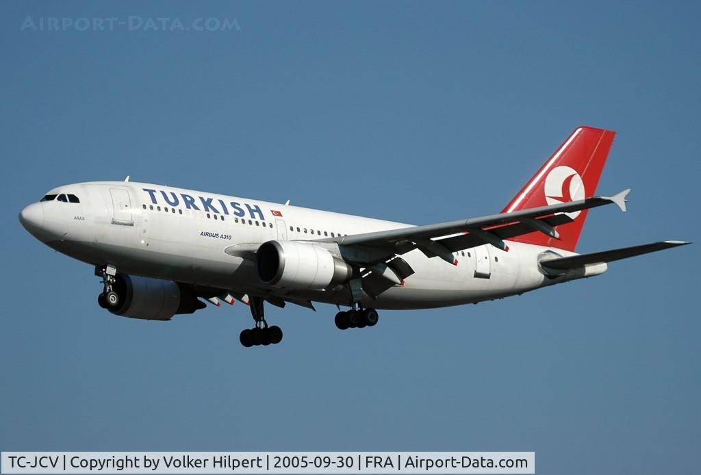 TC-JCV, 1988 Airbus A310-304 C/N 476, on final at fra