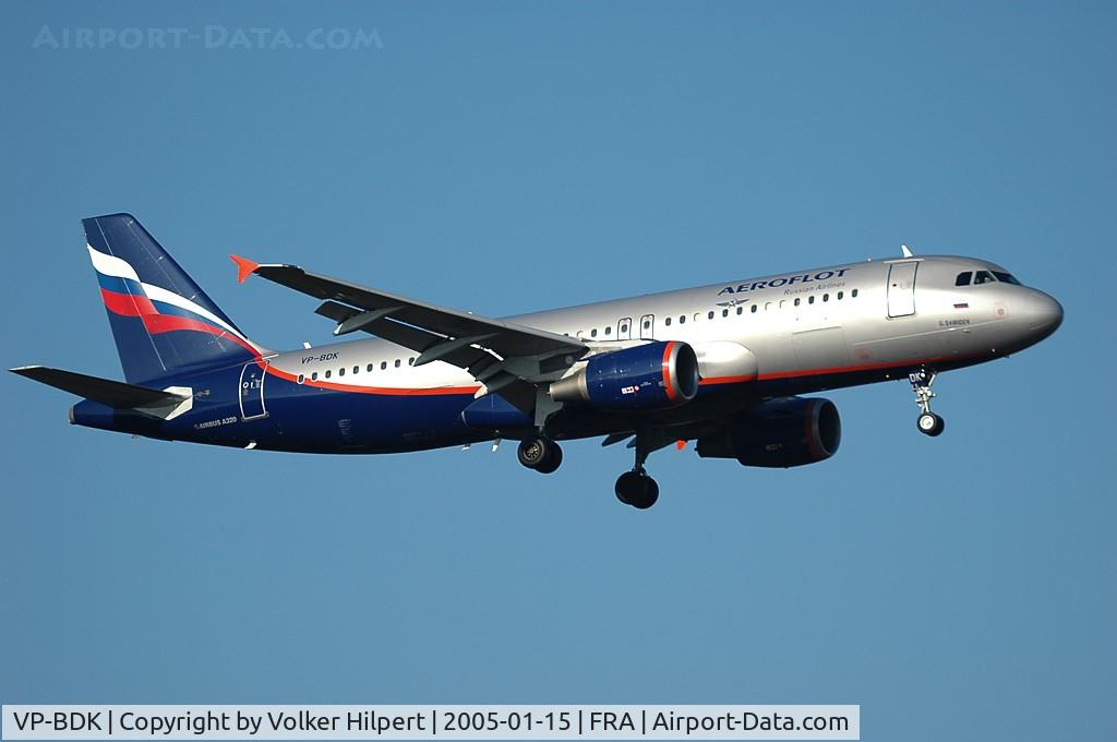 VP-BDK, 2003 Airbus A320-214 C/N 2106, Airbus A320-214
