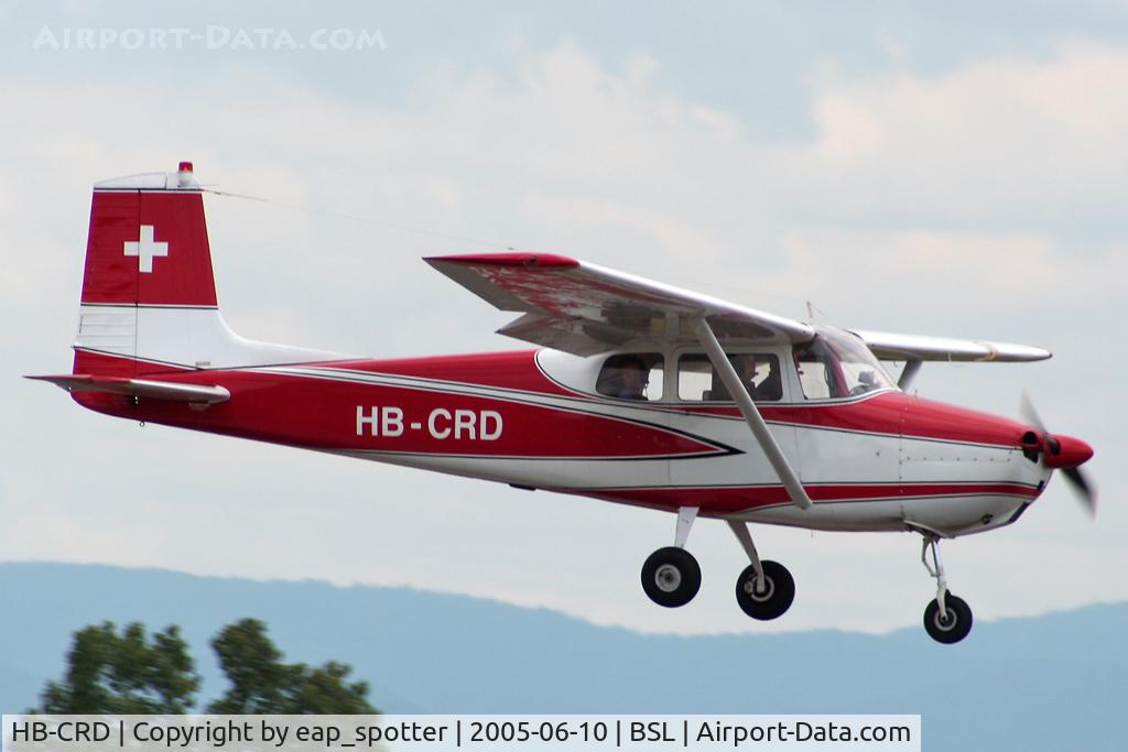 HB-CRD, 1957 Cessna 172 C/N 36339, visiting BSL-Airport