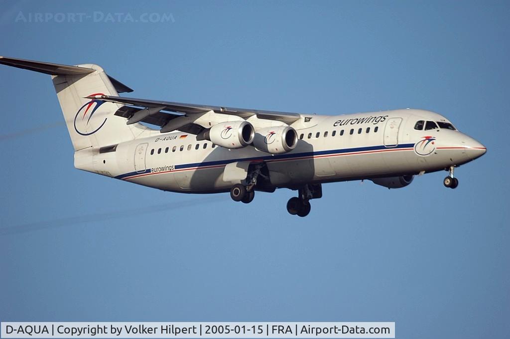 D-AQUA, 1988 British Aerospace BAe.146-300A C/N E3118, British Aerospace 146-300