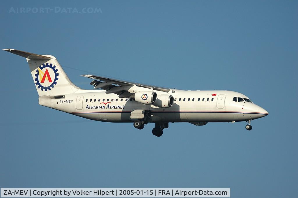 ZA-MEV, 1991 British Aerospace BAe.146-300 C/N E3197, British Aerospace 146-300