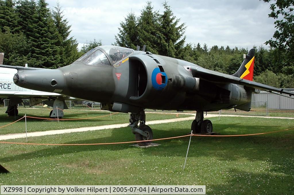 XZ998, 1982 Hawker Siddeley Harrier GR.3 C/N 712221, British Aerospace Harrier GR.3