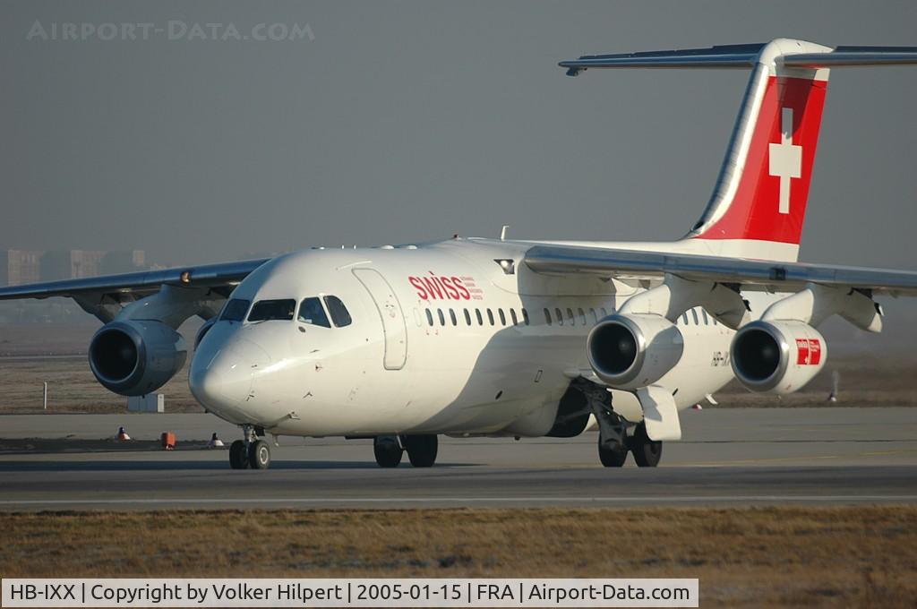HB-IXX, 1995 British Aerospace Avro 146-RJ100 C/N E3262, British Aerospace Avro Regionaljet RJ 100