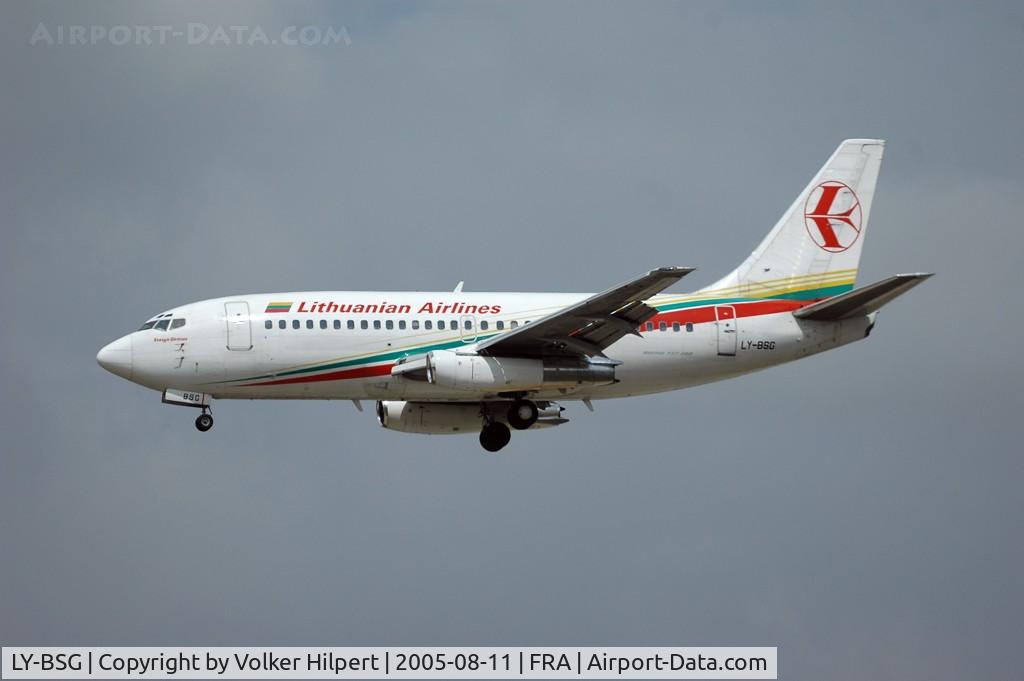 LY-BSG, 1982 Boeing 737-2T2 C/N 22793, Boeing 737-2T2