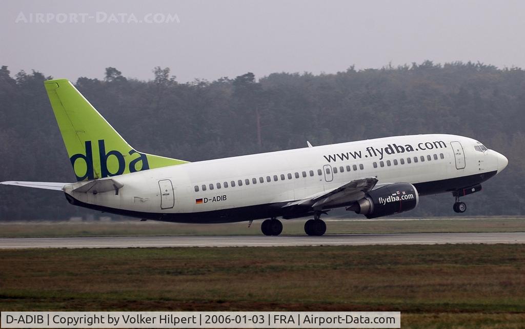 D-ADIB, 1999 Boeing 737-36Q C/N 30334, leaving fra
