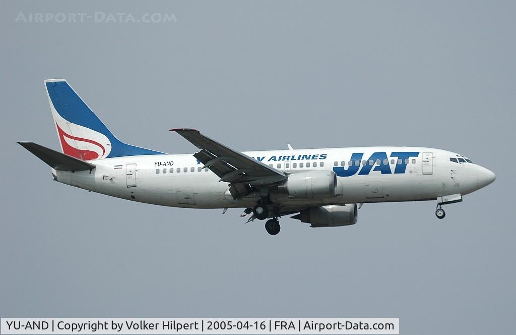 YU-AND, 1985 Boeing 737-3H9 C/N 23329/1134, Boeing 737-3H9