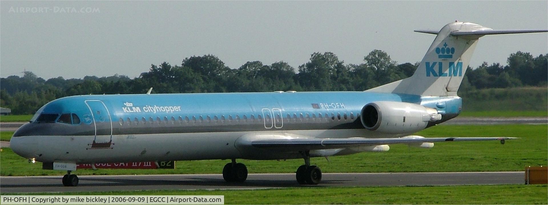 PH-OFH, 1989 Fokker 100 (F-28-0100) C/N 11277, klm city hopper