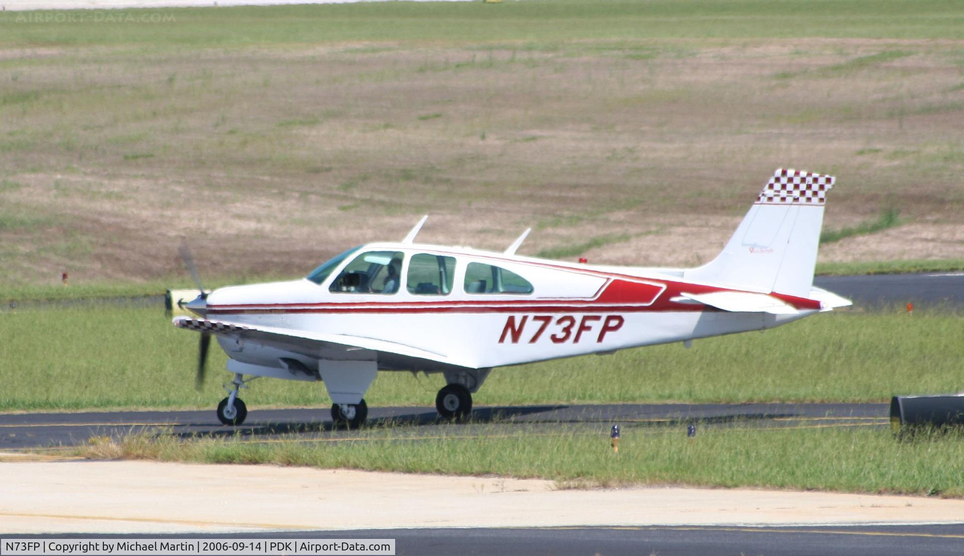 N73FP, 1968 Beech E33C Bonanza C/N CJ-5, Taxing back from flight
