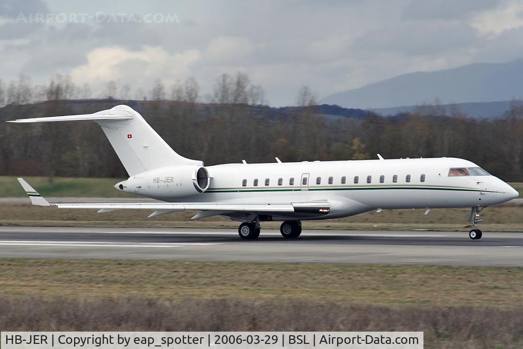 HB-JER, 1999 Bombardier BD-700-1A10 Global Express C/N 9017, Departing for Geneva (Homebase)