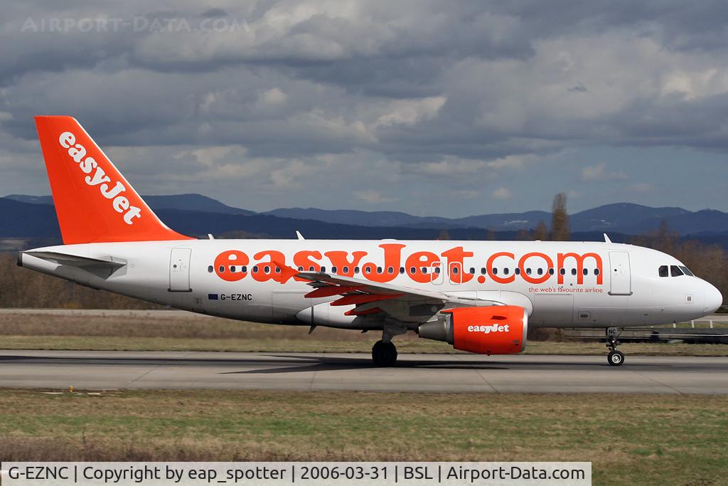 G-EZNC, 2003 Airbus A319-111 C/N 2050, inbound from Berlin SXF