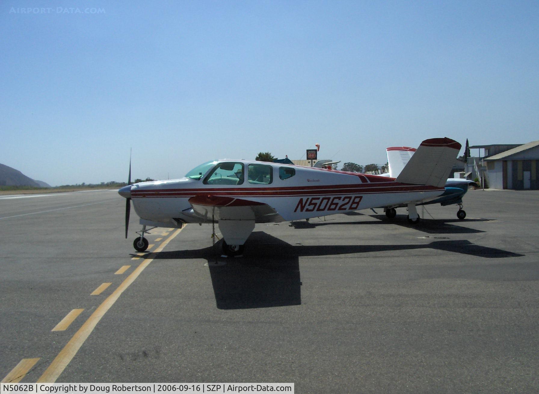 N5062B, 1955 Beech F35 Bonanza C/N D-4351, 1955 Beech F35 BONANZA, Continental E-225-8 225 Hp