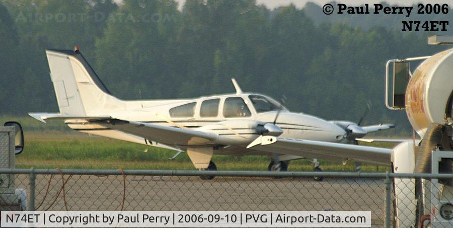 N74ET, 1964 Beech 95-B55 (T42A) Baron C/N TC-619, Pulling in to her parking spot