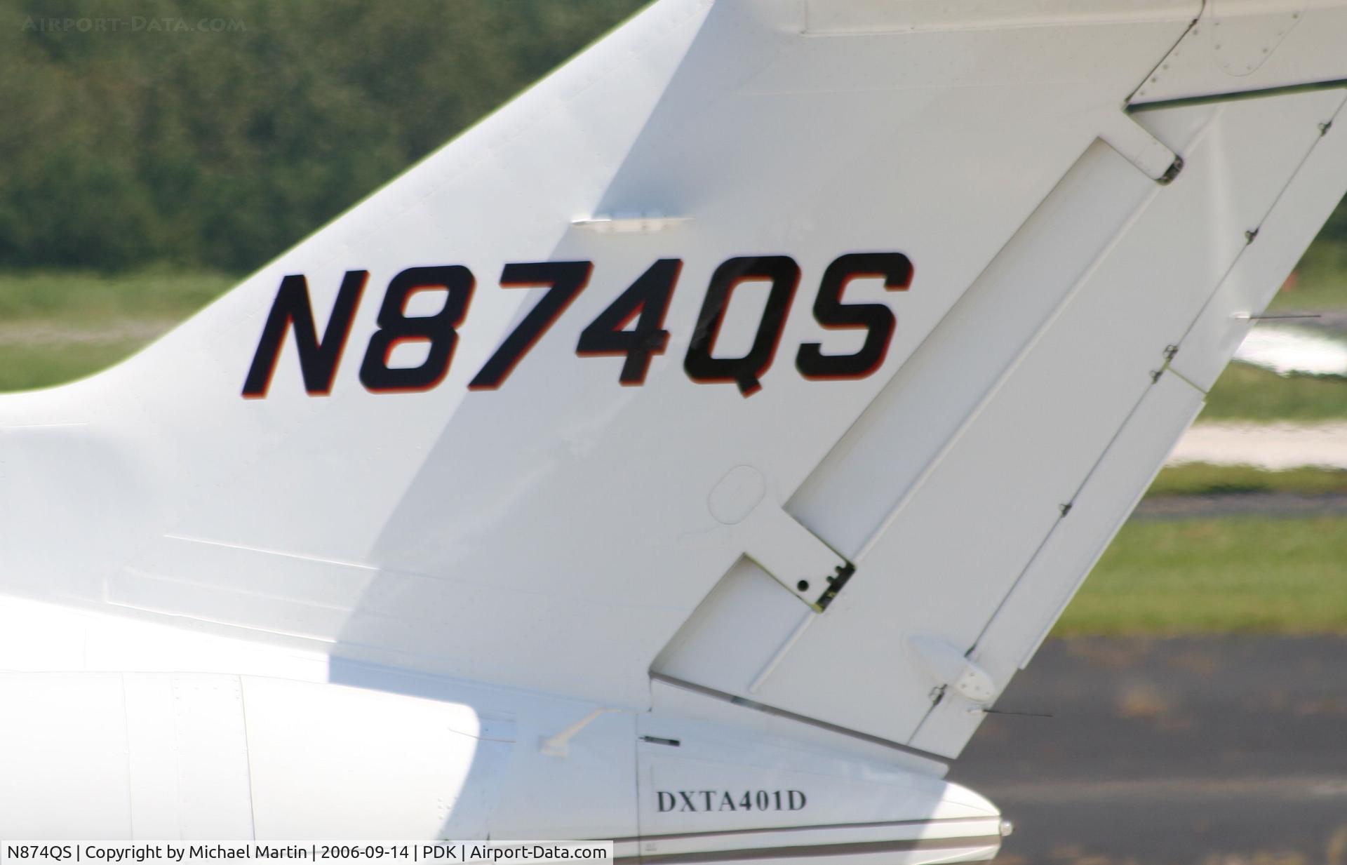 N874QS, 2000 Raytheon Hawker 800XP C/N 258474, Tail Numbers