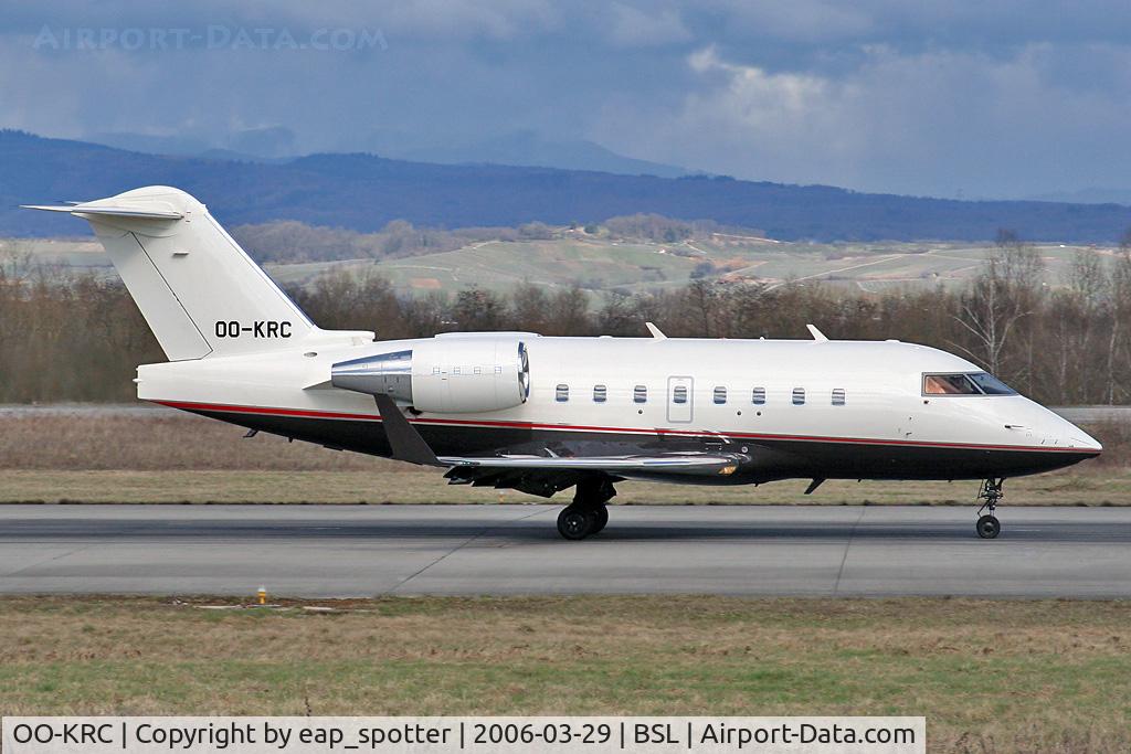 OO-KRC, 2005 Bombardier Challenger 604 (CL-600-2B16) C/N 5577, Untitled Challenger 604 Flying Groupe dep. to BRU