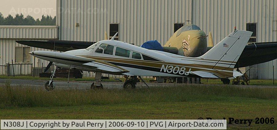 N308J, 1965 Cessna 310J C/N 310J0142, Faraway visitor taking a break in Virginia