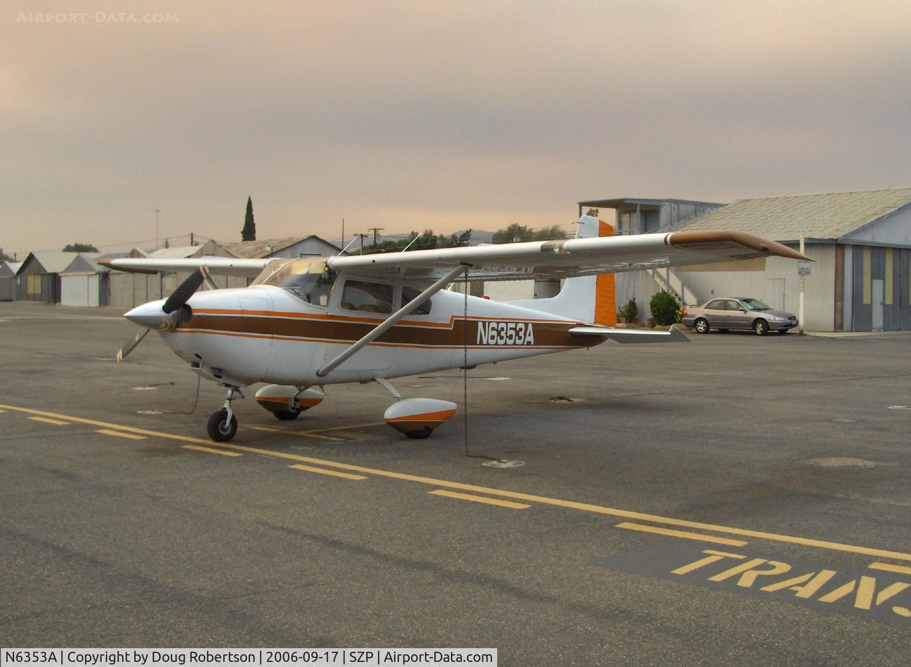 N6353A, 1956 Cessna 182 Skylane C/N 33153, 1956 Cessna 182, Continental O-470-S 230 Hp, Los Padres Mountains fire smoke in background