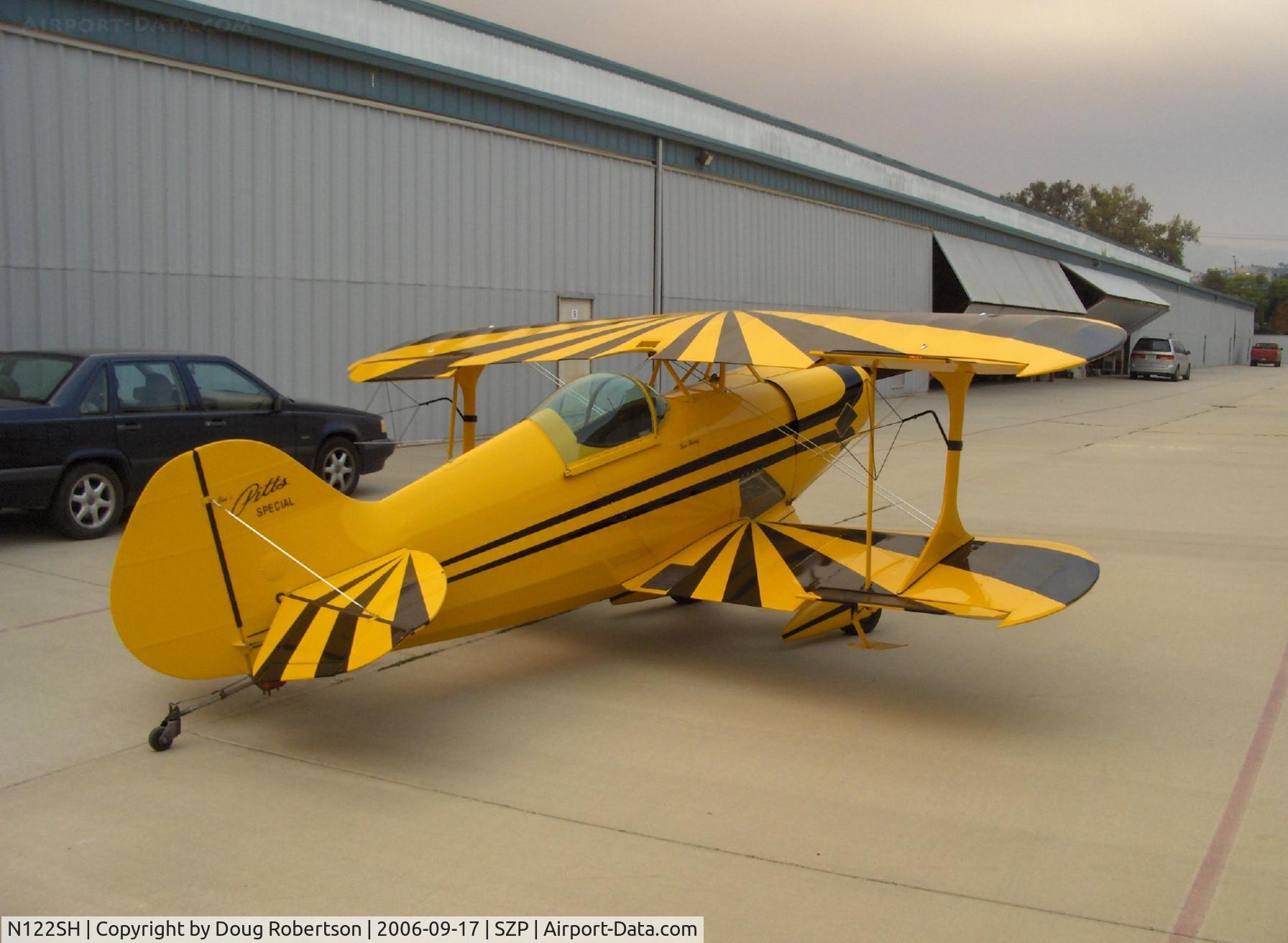 N122SH, 1976 Pitts S-1S Special C/N 20934, 1976 Eberle 'Sue Huang' PITTS SPECIAL S1-S, Lycoming IO-360 180 Hp, note lower forward fuselage visibility panel