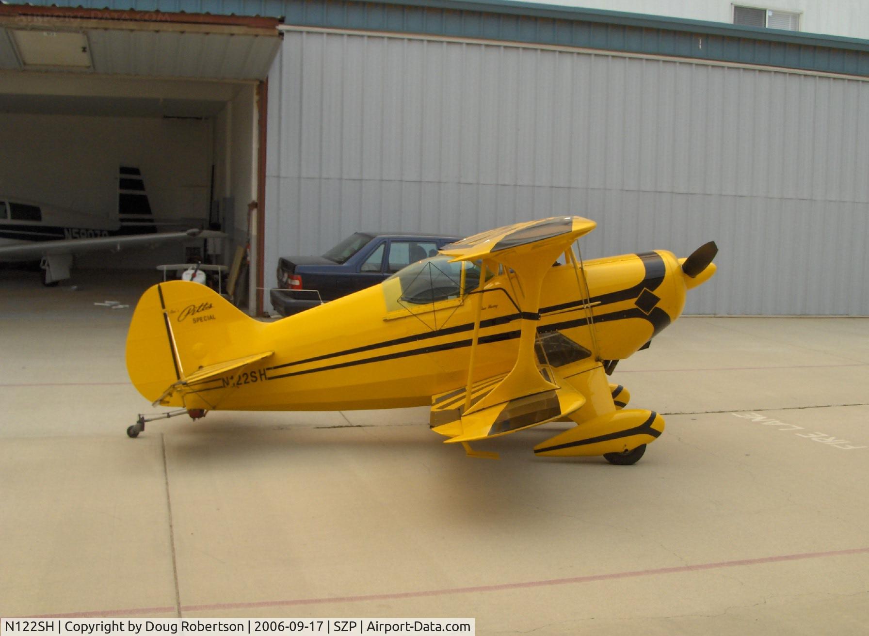 N122SH, 1976 Pitts S-1S Special C/N 20934, 1976 Eberle 'Sue Huang' PITTS SPECIAL S1-S, Lycoming IO-360 180 Hp, fully aerobatic with strut-mounted attitude indicators each wing