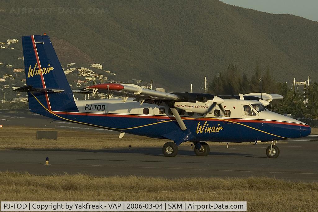 PJ-TOD, 1980 De Havilland Canada DHC-6-300 Twin Otter C/N 675, Winair Dash 6 Twin Otter