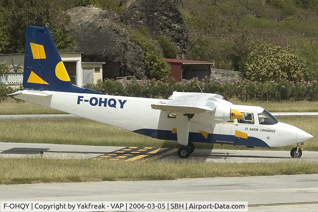 F-OHQY, 1991 Pilatus Britten-Norman BN-2A-20 Islander C/N 2251, St.Barth Commuter BN2 Islander