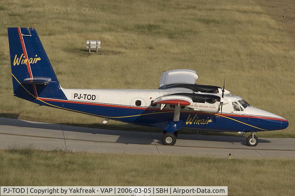 PJ-TOD, 1980 De Havilland Canada DHC-6-300 Twin Otter C/N 675, Winair Dash 6 Twin Otter