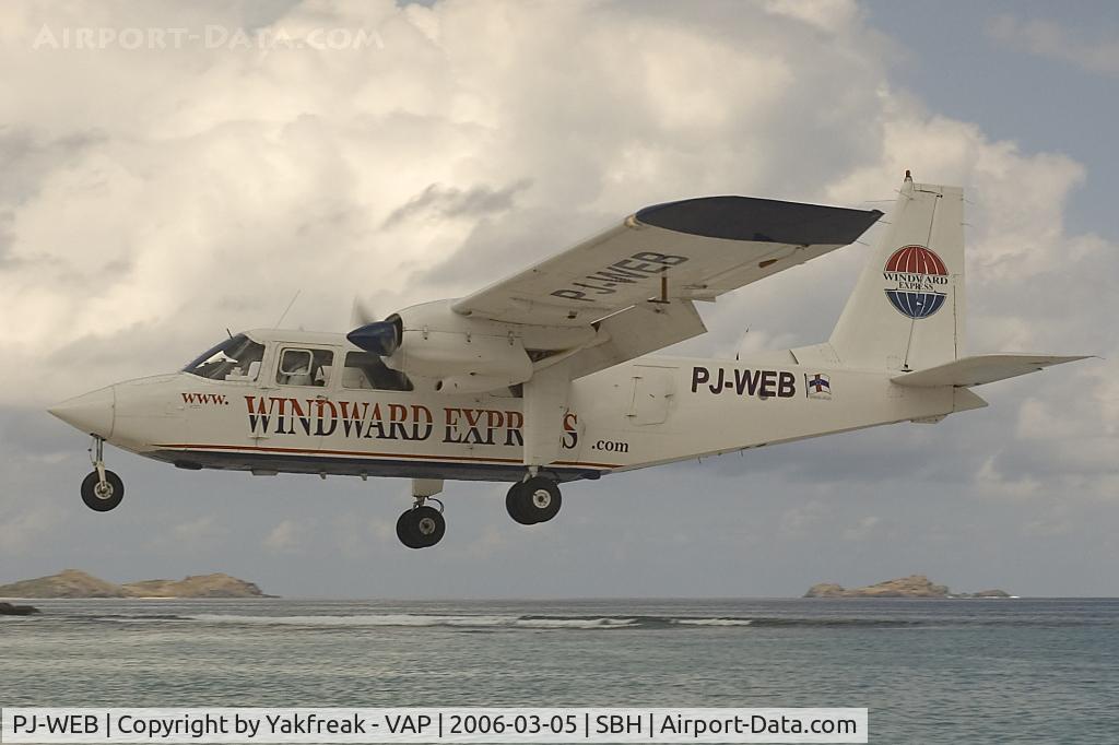 PJ-WEB, 1989 Pilatus Britten-Norman BN-2B-20 Islander C/N 2208, Windward Express BN2 Islander